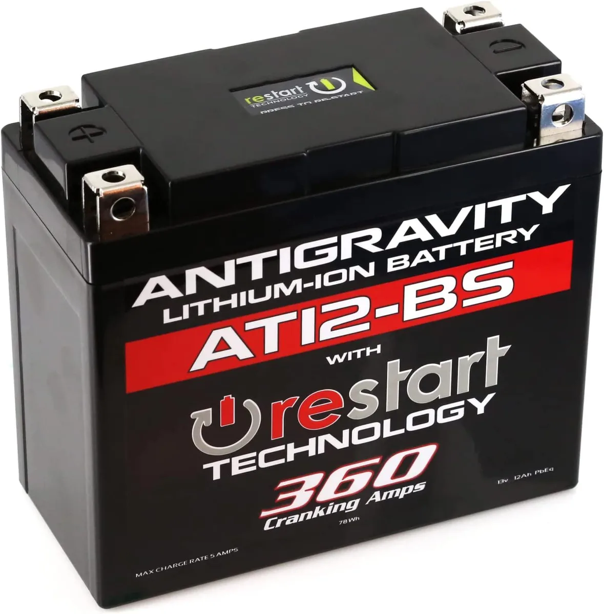 Antigravity Batteries Antigravity AT12BS RE-START Lithium Battery 12Ah 2.3 lbs — product photo