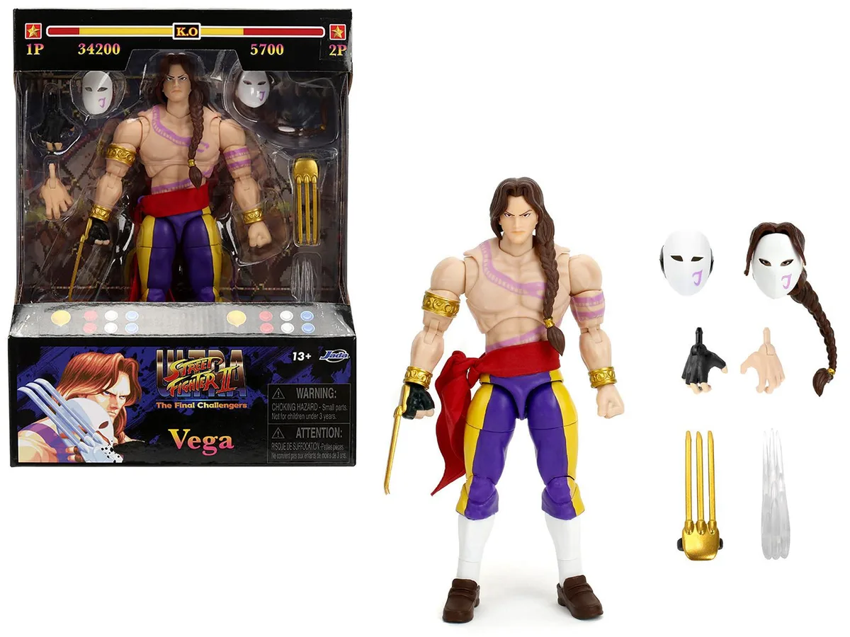 Jada Jada Vega 6" Moveable Figure Ultra Street Fighter II (2017) hobby collectible — product photo