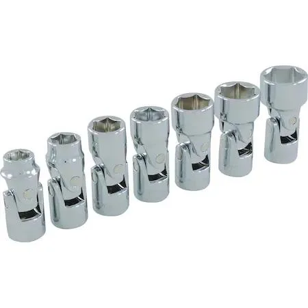 Dynamic Dynamic D010026 3/8" Dr 7-Piece 6-Point SAE Universal Joint Socket Set — product photo