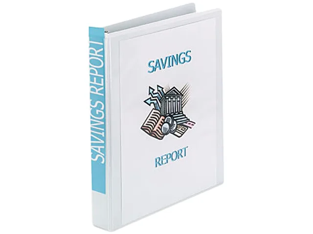 Avery Avery 19601 Showcase View Binder 1" 1.4" Spine 250 Sheets White — product photo