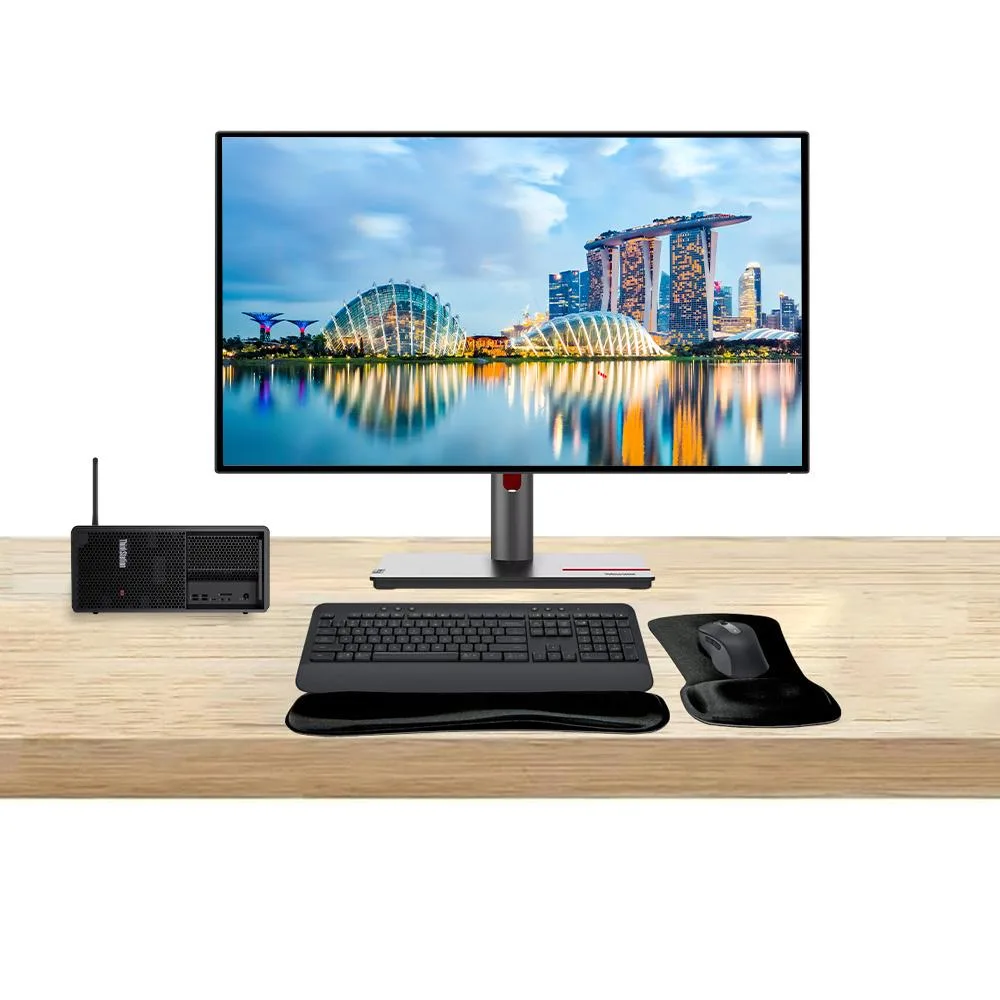 Lenovo Lenovo ThinkStation P3 Tower i7-14700K 64GB 1TB RTX A4000 16GB Dual 27 QHD MK650 — product photo