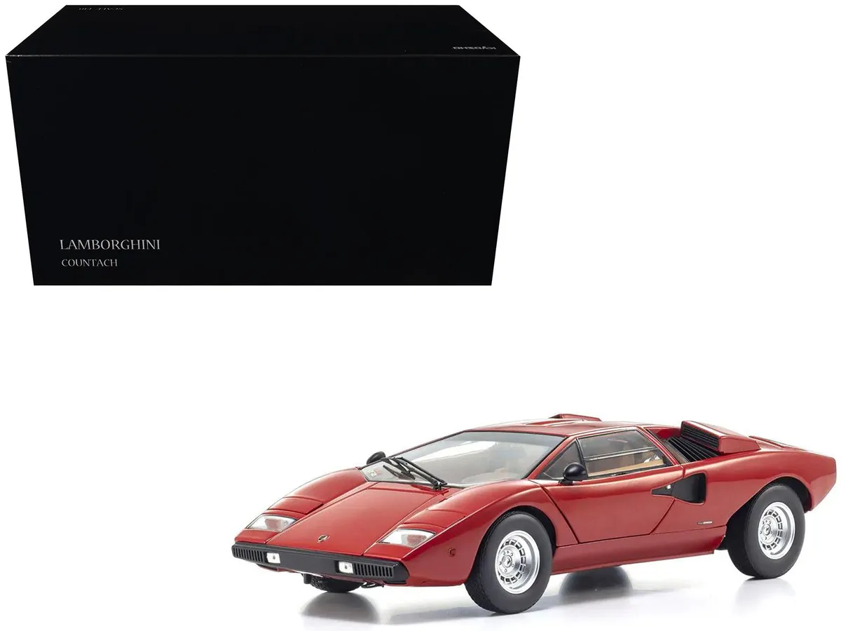 KYOSHO KYOSHO Lamborghini Countach LP 400 Red 1/18 Diecast Model Car — product photo