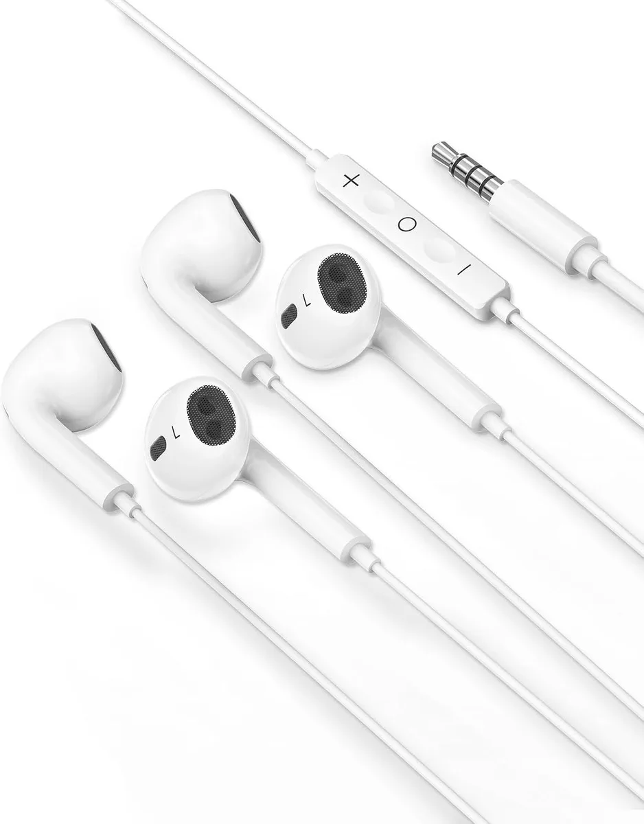 MAONO MAONO 2-Pack Wired Earbuds 3.5mm White — product photo