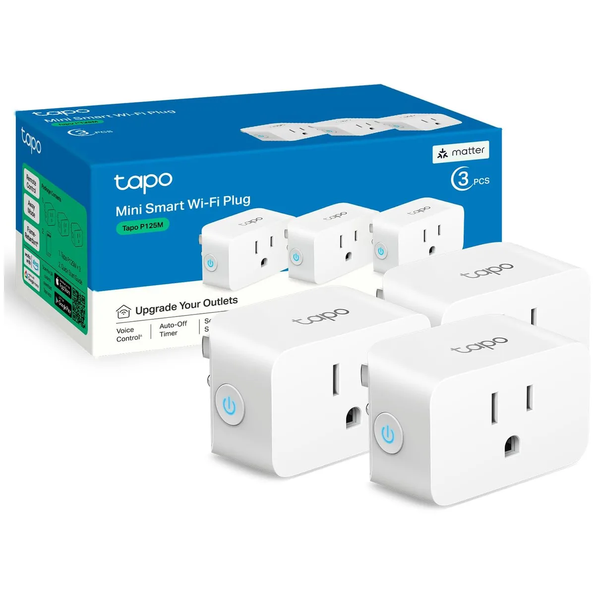 TP-Link TP-Link Tapo P125M(3-Pack) smart plug — product photo
