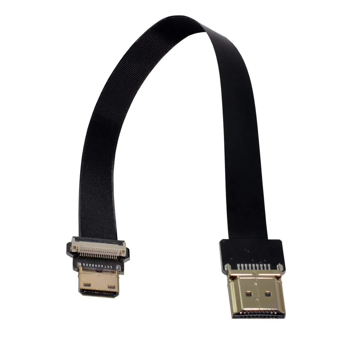 LORDWORLD LORDWORLD Mini HDMI Male to HDMI Male FPC Flat Cable 20CM 1080P — product photo