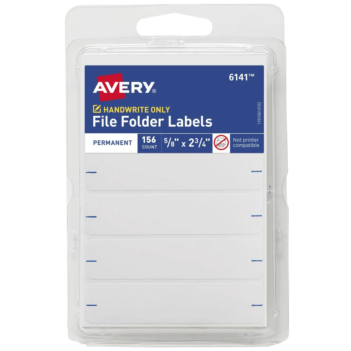 White rectangular label sheets on a flat surface, 156 labels total