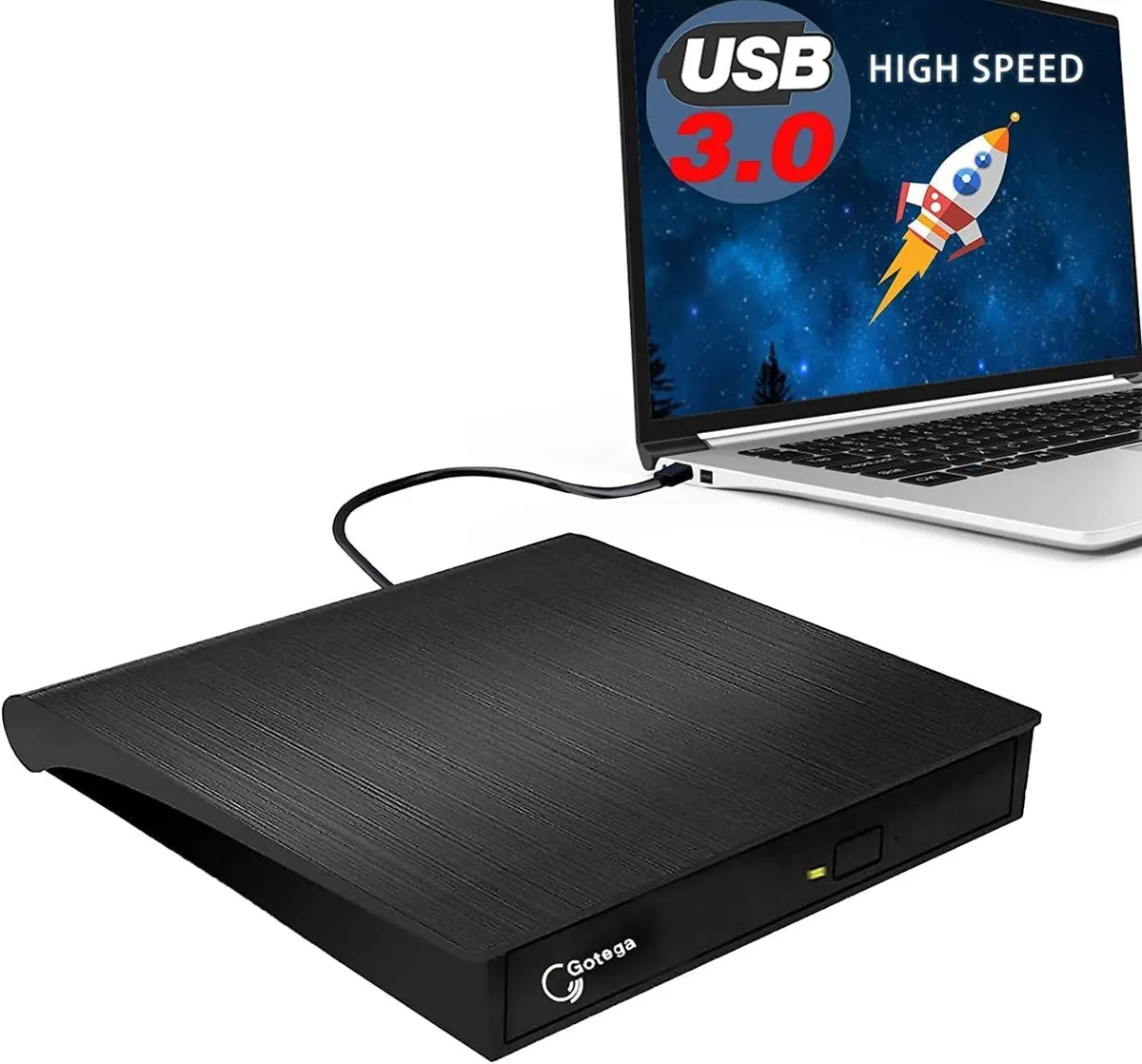 FANTEC FANTEC External Blu-ray Player USB 3.0 Black — product photo