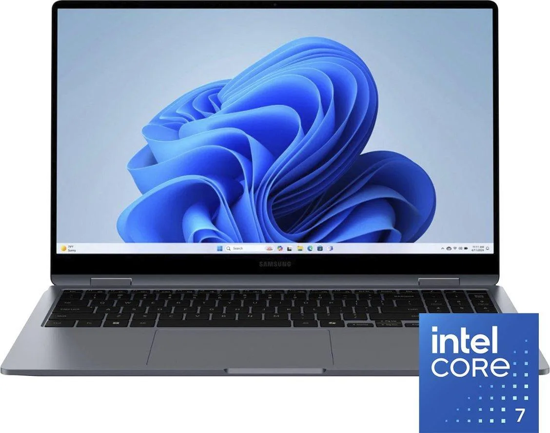 SAMSUNG SAMSUNG Galaxy Book4 360 15.6" Intel Core 7 16GB 512GB Gray NP750QGK-KG3US laptop — product photo