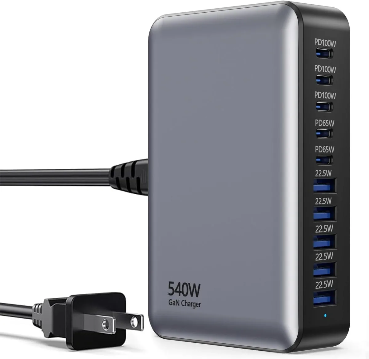 KEHIPI KEHIPI ZETX350W-U 10-port USB charger 540W 100W PD GaN — product photo