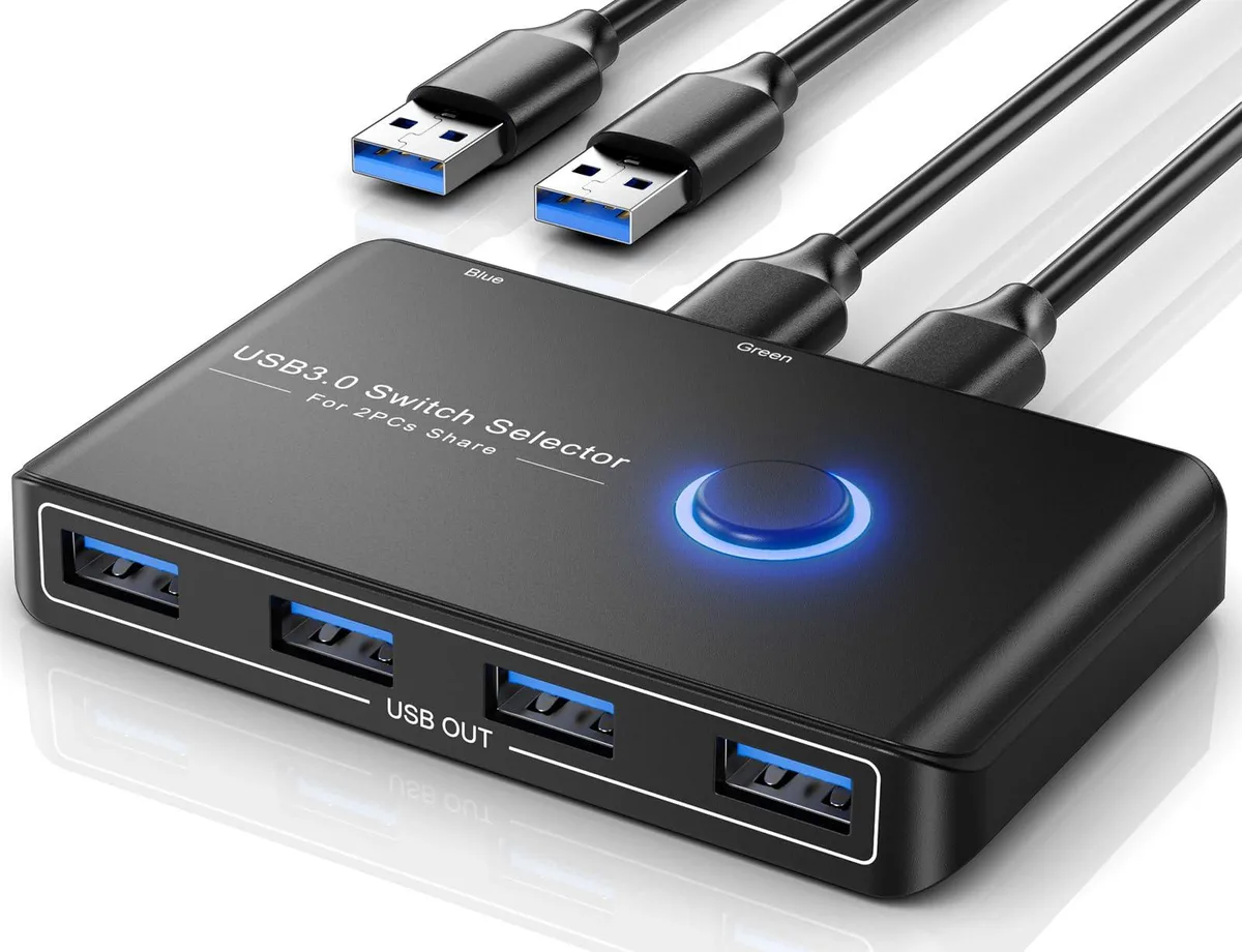 KEHIPI KEHIPI U101 2-in-4-out USB 3.0 KVM switch — product photo