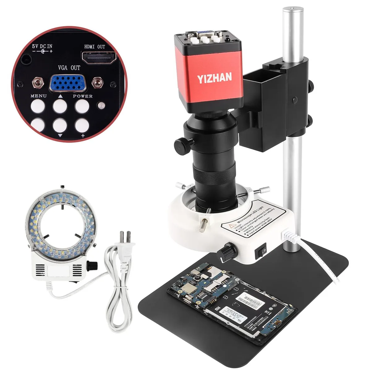 Nice-power Nice-power 130X Digital Microscope 13MP 1080P 60FPS White — product photo
