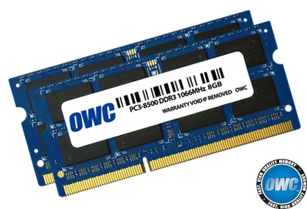 OWC OWC 16GB (2x8GB) DDR3 1066MHz CL7 SO-DIMM Kit OWC8566DDR3S16P — product photo