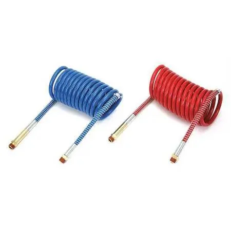 Velvac 022636 air assembly set 15 ft nylon red blue coiled tubing