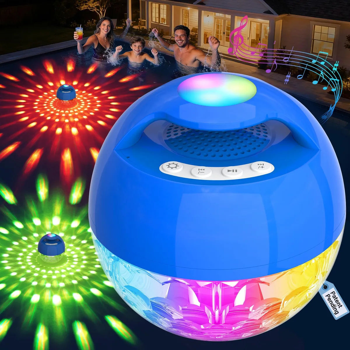  KingSom HK616LDB Dark Blue floating portable speaker — product photo
