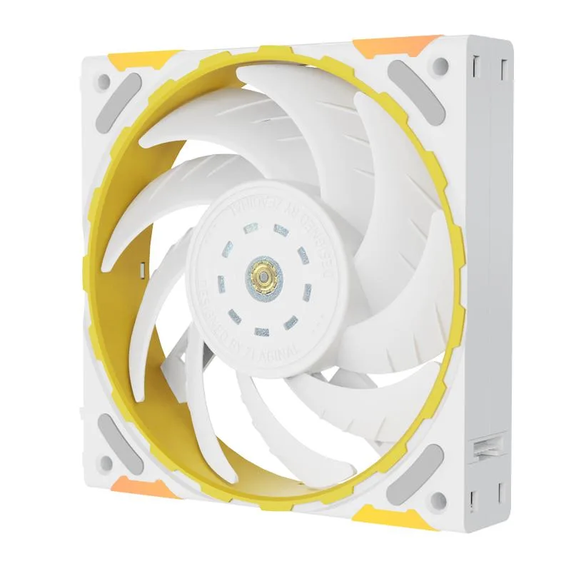 YESTON YESTON Zeaginal ZC-ZS-TI White LED 120mm Case Fan Quiet Edition — product photo
