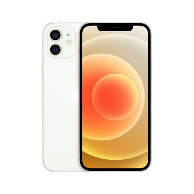 Apple Apple iPhone 12 A2172 128GB White cell phones - unlocked — product photo