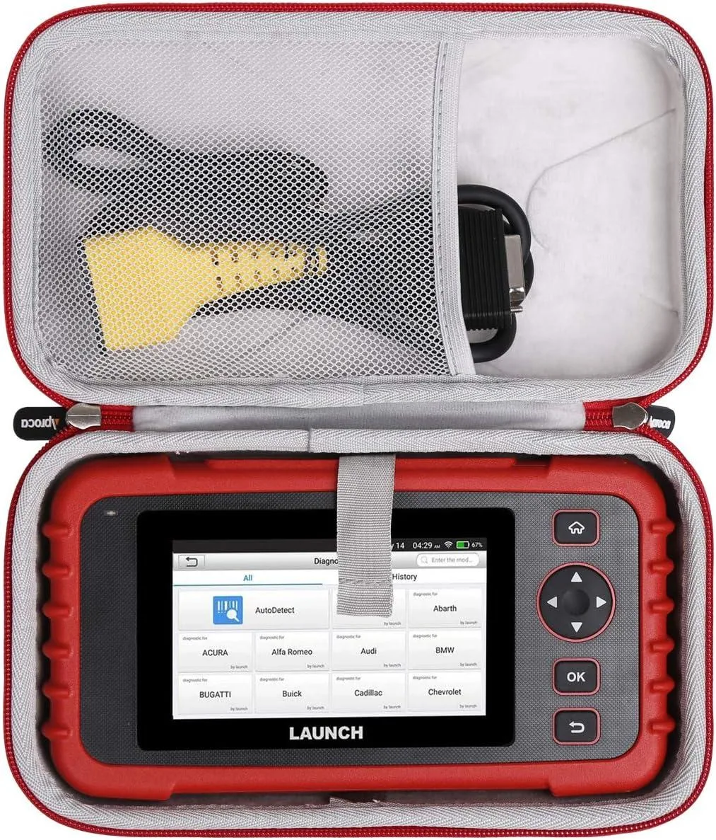 TAURKENAM TAURKENAM Hard Travel Case for Launch CRP129X CRP123X OBD2 Scanner — product photo