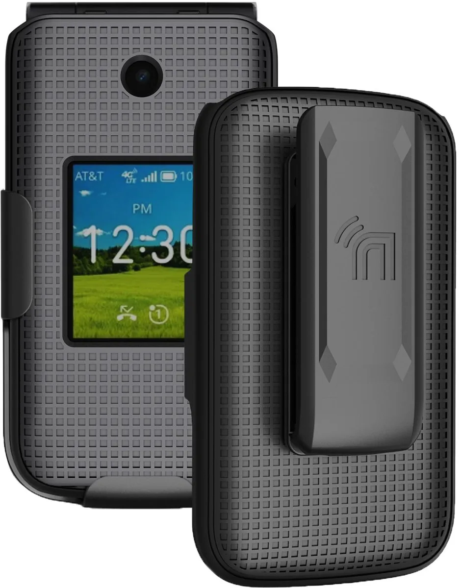 Nakedcellphone Nakedcellphone Hard Case &amp; Belt Clip for Cingular Flex 2 / Debut Flex Black 13 Positions — product photo