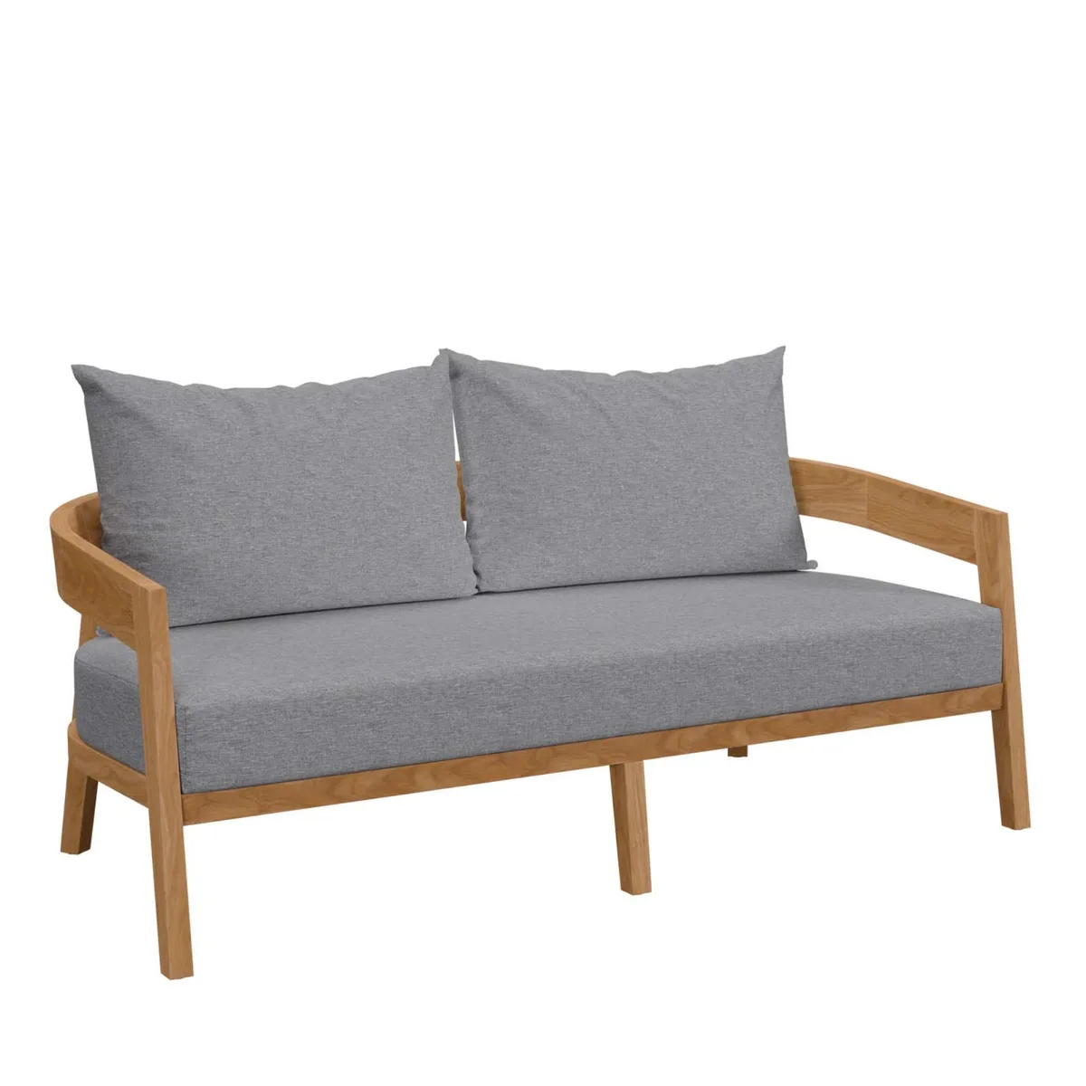 Modway Furniture Modway Furniture Brisbane Teak Loveseat 69"L x 35"W x 27"H — product photo