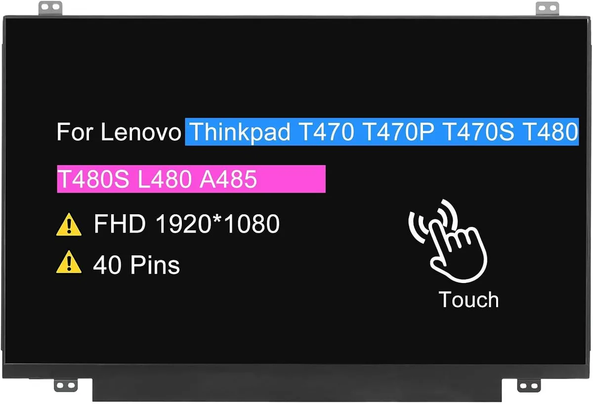 NUOLAISUN NUOLAISUN 14.0" Touch Screen Replacement R140NWF5 R1 R6 B140HAK01.0 40 pin FHD 1920x1080 — product photo