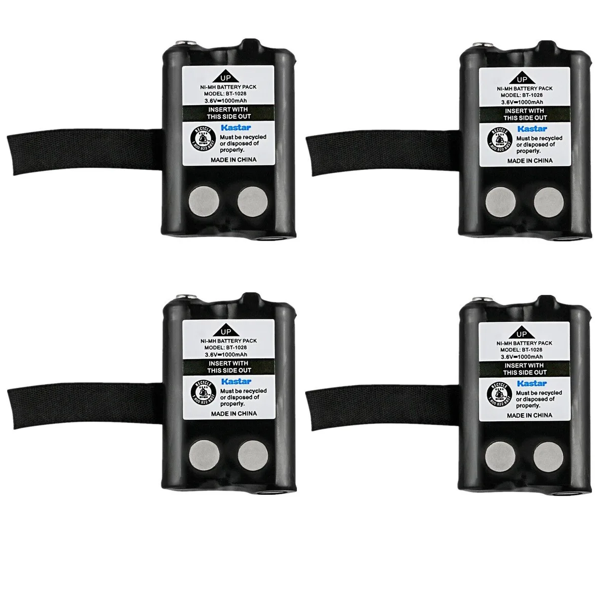 Kastar Kastar BT-1028 4-pack 3.6V 1000mAh Ni-MH camera battery — product photo