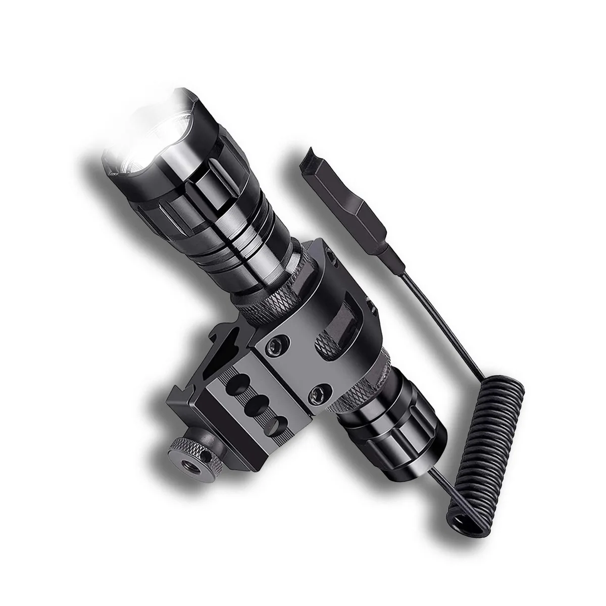 Focus Camera Focus Camera Tactical Rechargeable Flashlight with Picatinny Rail Mount — product photo