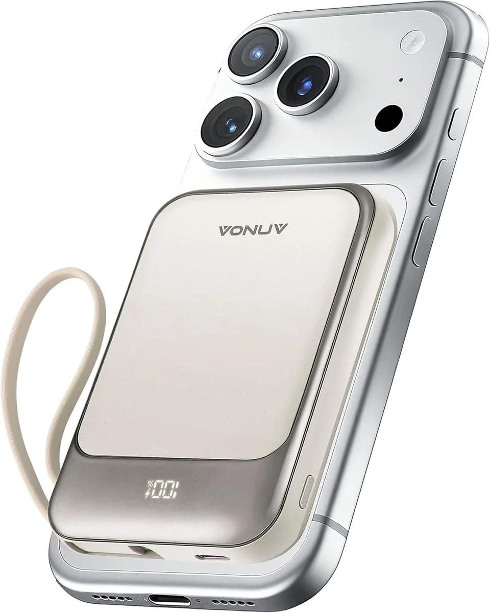 WOOJONG WOOJONG Magnetic Power Bank 10000mAh 22.5W PD White — product photo