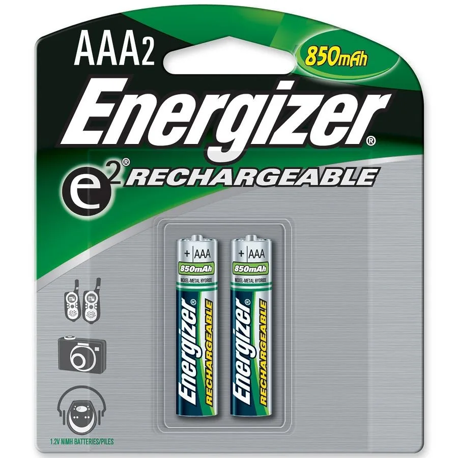ENERGIZER ENERGIZER NH12BP-2 AAA Ni-MH standard battery 2-pack 1.2V 800mAh — product photo