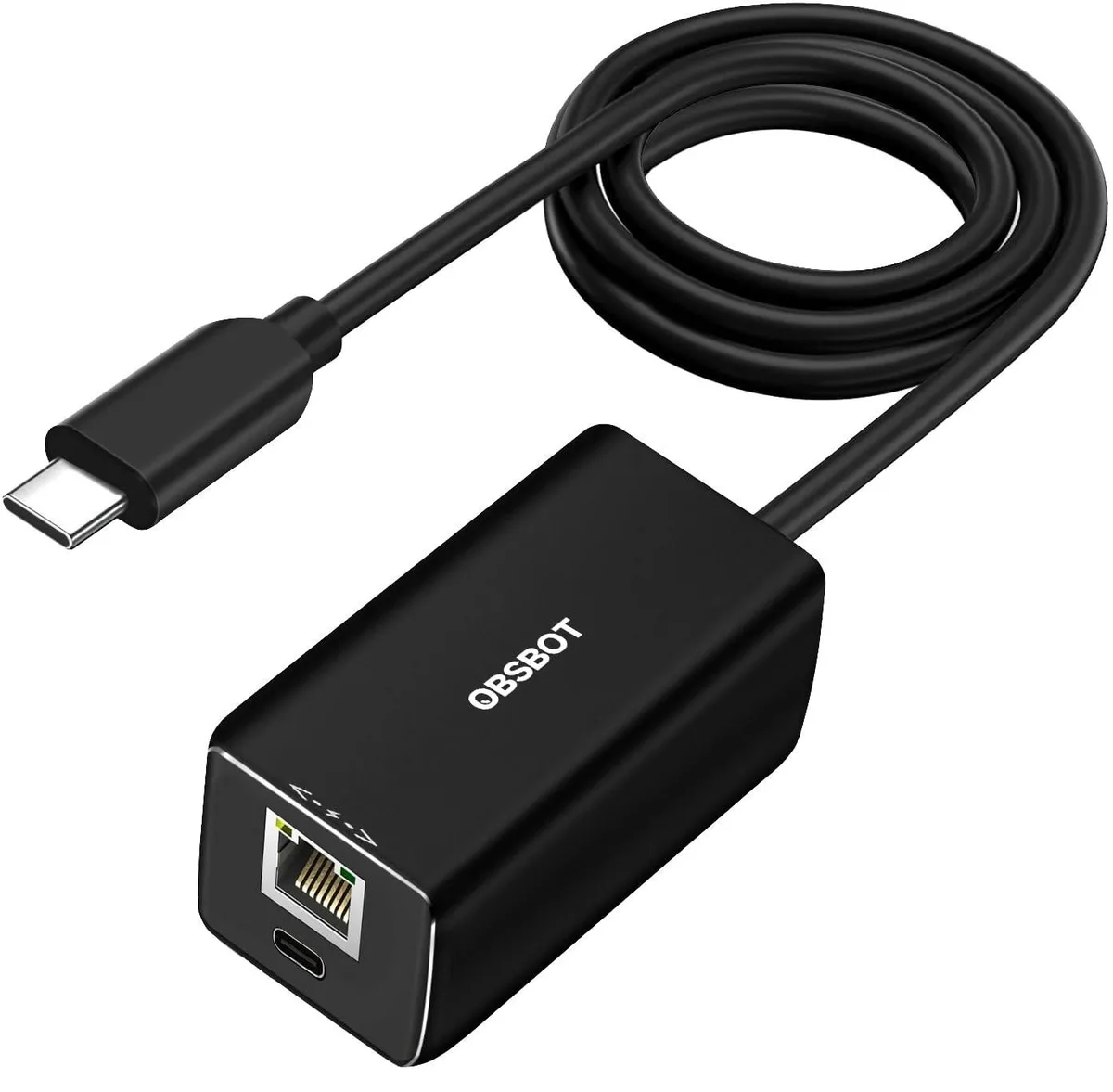 OBSBOT OBSBOT Tail Air USB-C to Ethernet Adapter 10/100 Mbps 2 in 1 accessory — product photo
