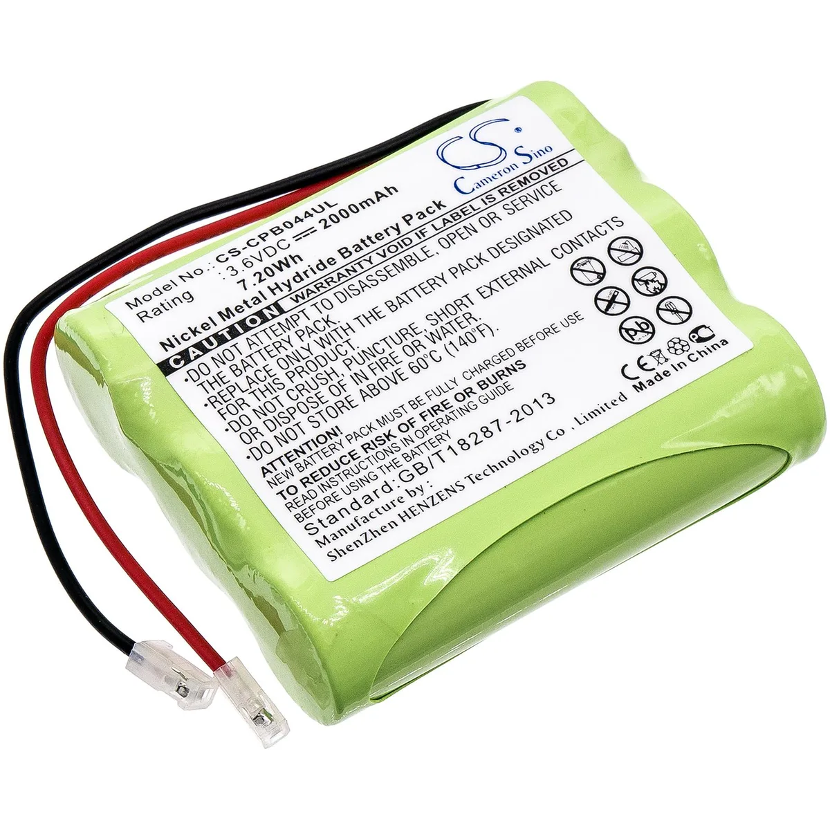 Estry Estry KX-T3865 3.6V 2000mAh standard battery — product photo