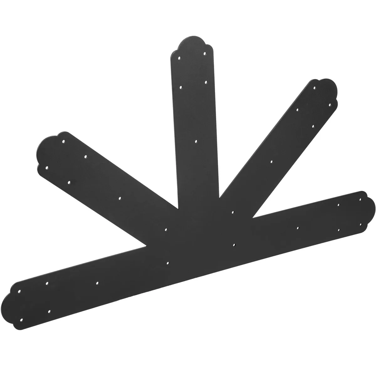 VEVOR VEVOR Gable Plate 12:12 Pitch Black Powder-Coated 920x520mm 4mm Steel 29 Holes 30 Bolts — product photo