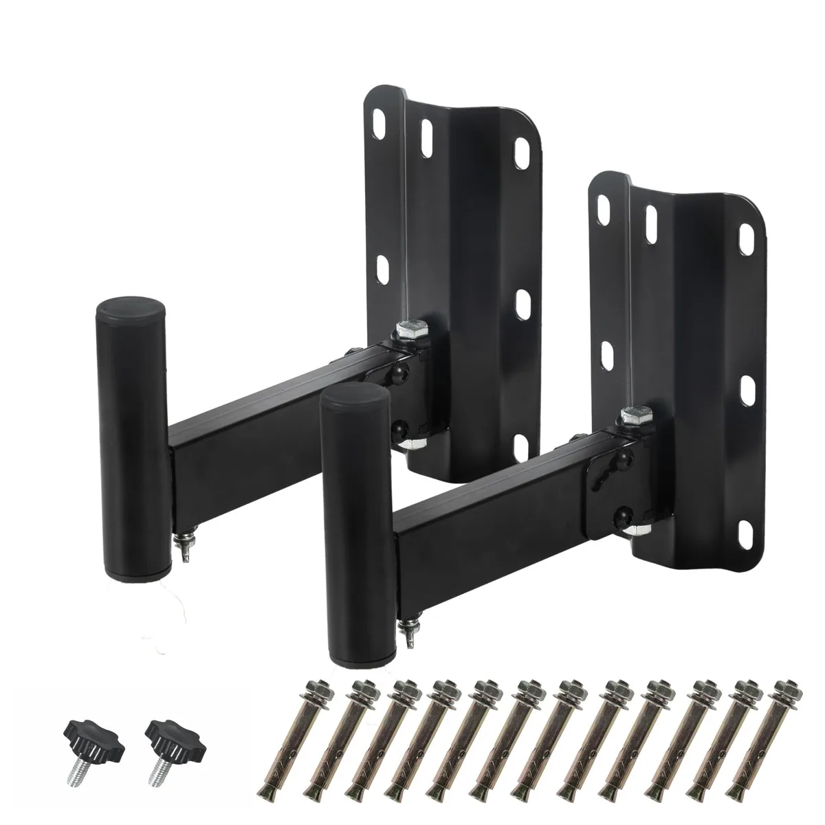 BoYata BoYata Dual PA Speaker Wall Mount 110 lbs 2 Pack Black — product photo