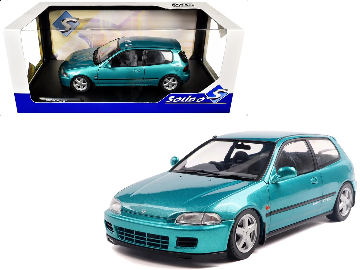 Solido Solido 1991 Honda Civic EG6 RHD Aztec Green Metallic 1/18 Diecast Car — product photo