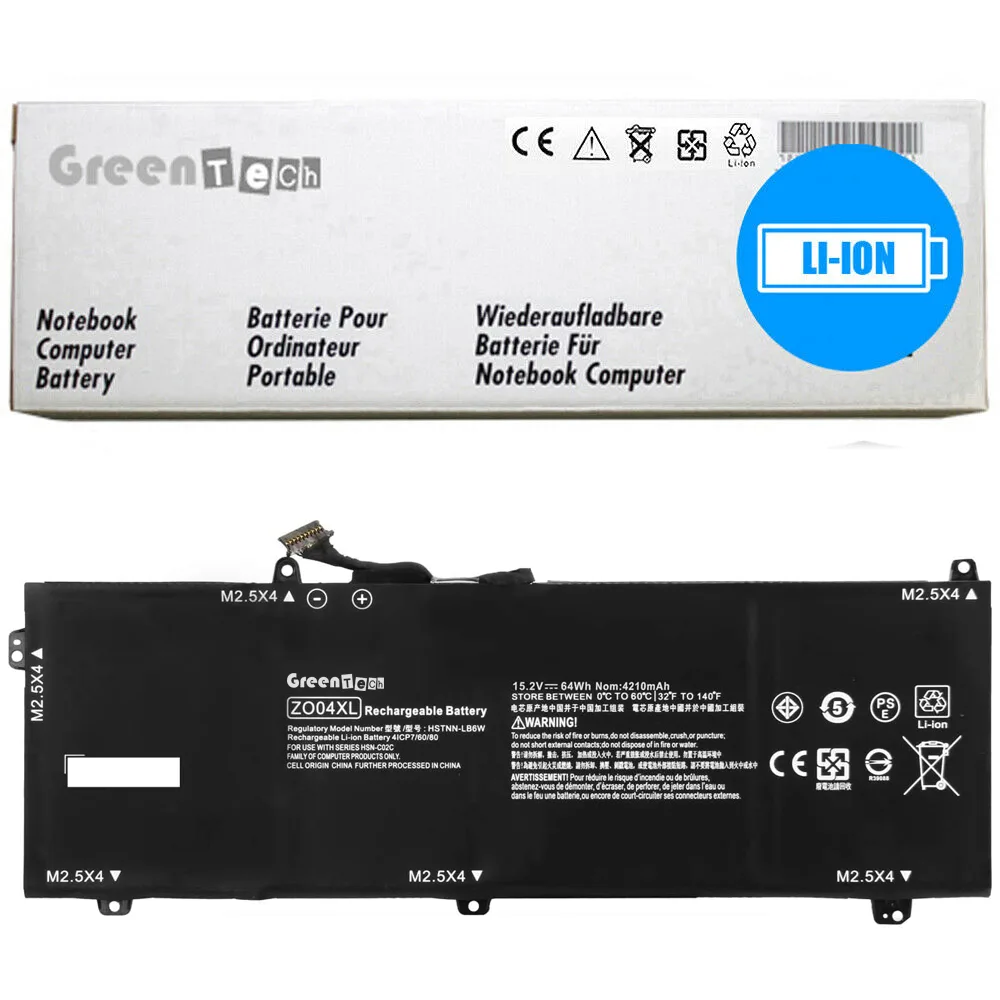 NShi NShi ZO04XL 64WHR 15.2V 3930mAh 4-cell laptop battery — product photo