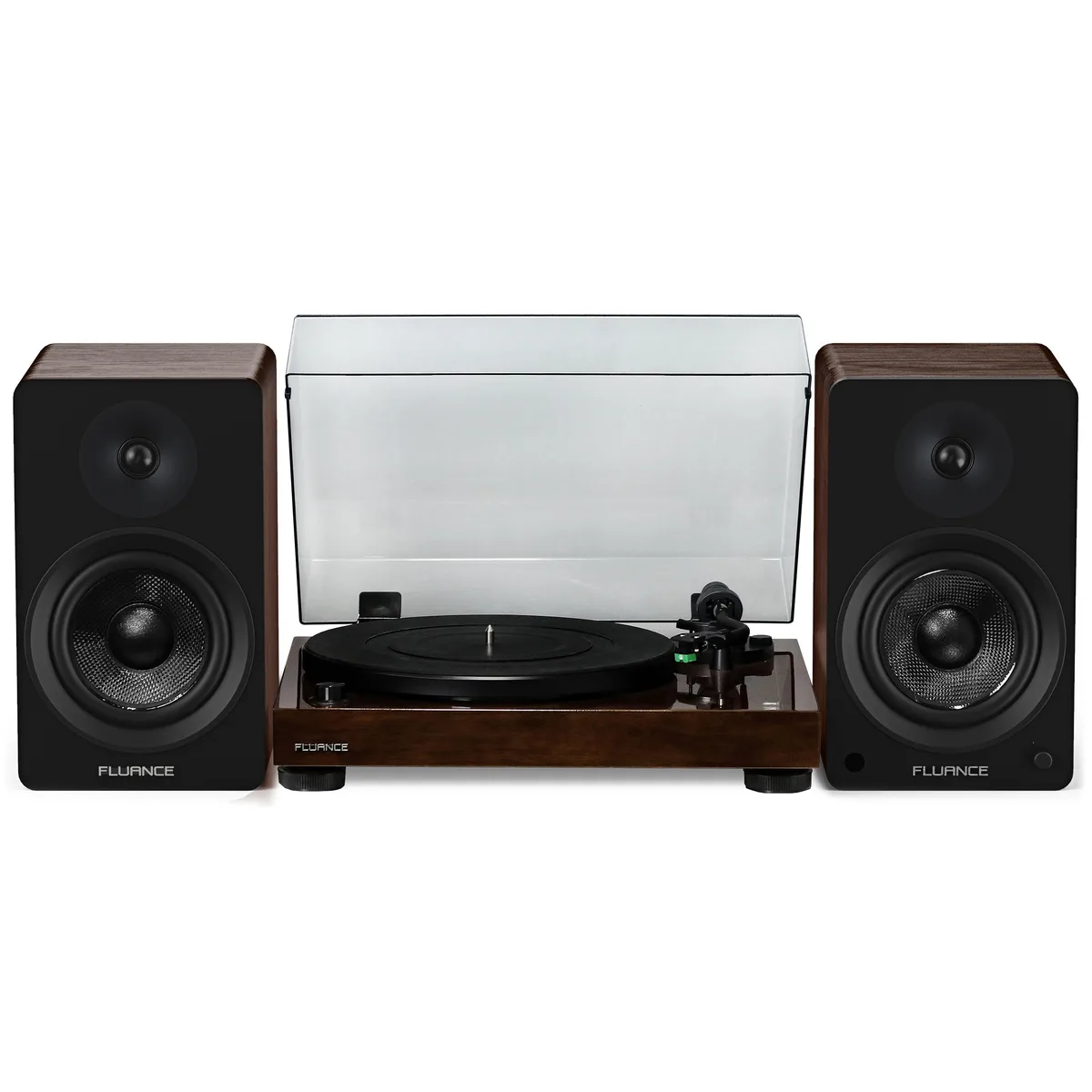 Fluance Fluance RT81AI61B Turntable with Ai61 Speakers (Natural Walnut) — product photo