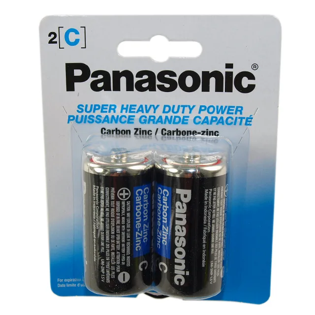 Panasonic Panasonic UM-2NPA-2B C Carbon Zinc Battery 2 Pack 1.5V — product photo