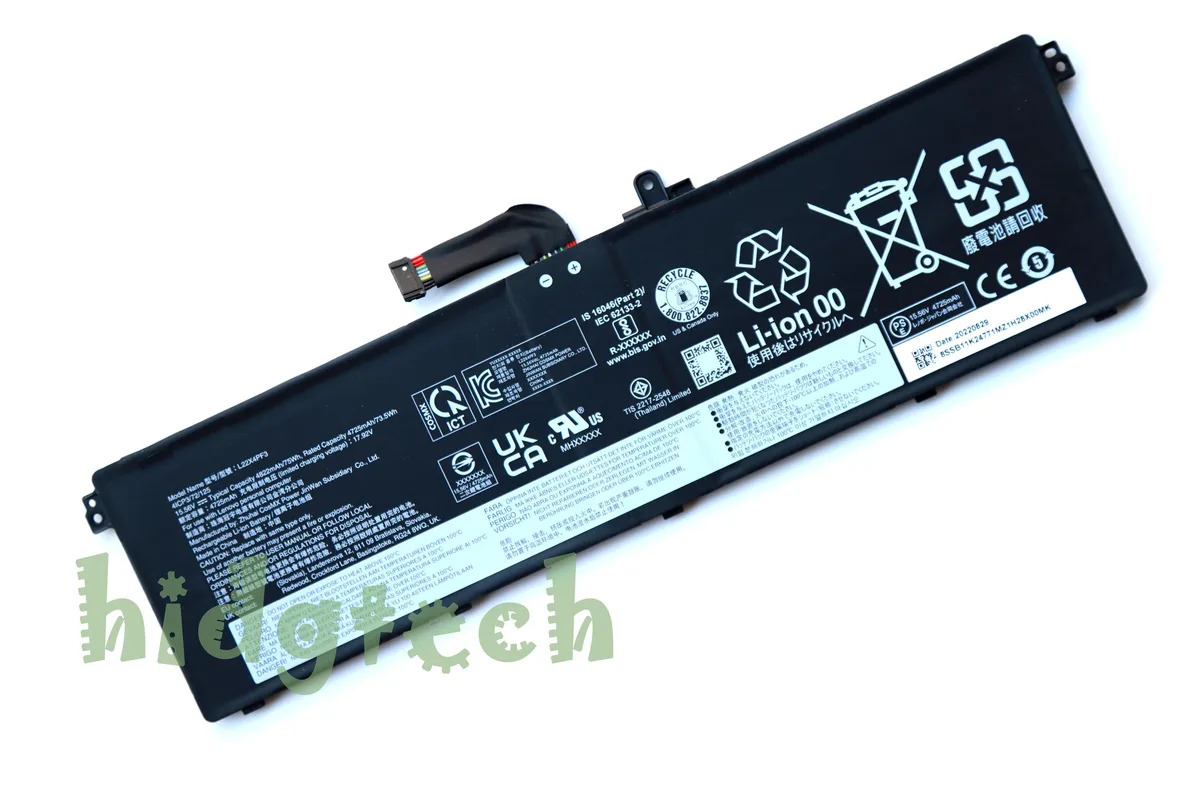 Beisite Beisite L22B4PF3 L22C4PF3 L22D4PF3 L22L4PF3 L22M4PF3 L22X4PF3 75Wh laptop battery — product photo