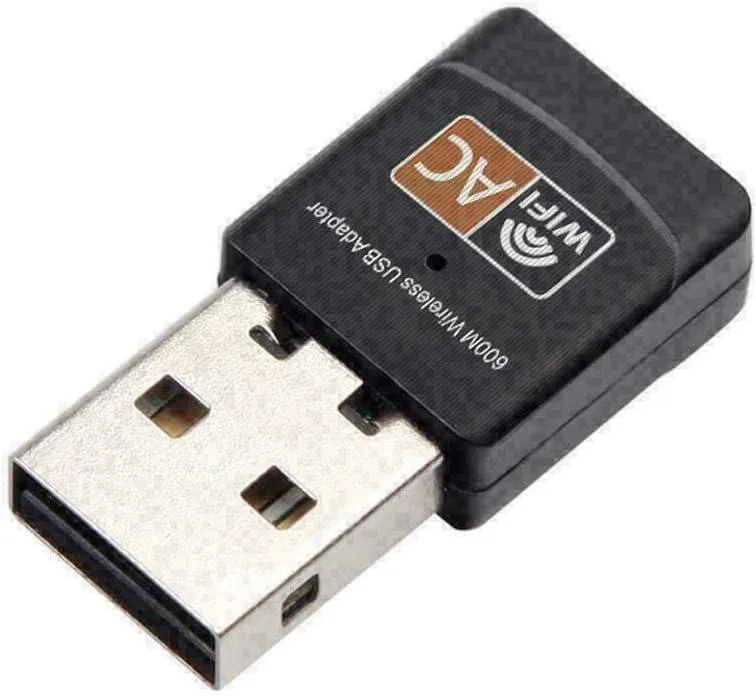 DIVINE BLUE AC600 USB Wi-Fi adapter 600 Mbps 2.4/5 GHz Black — product photo