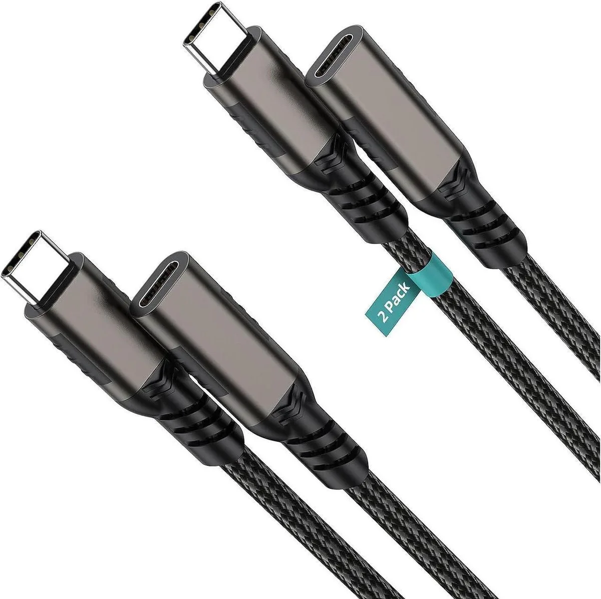 SMUGDESK SMUGDESK 100W USB C Extension Cable 1.6FT 2Pack 10Gbps 4K@60Hz — product photo