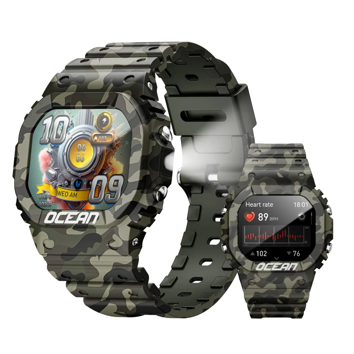 LOKMAT LOKMAT OCEAN smart watch 1.75" IP68 Green — product photo