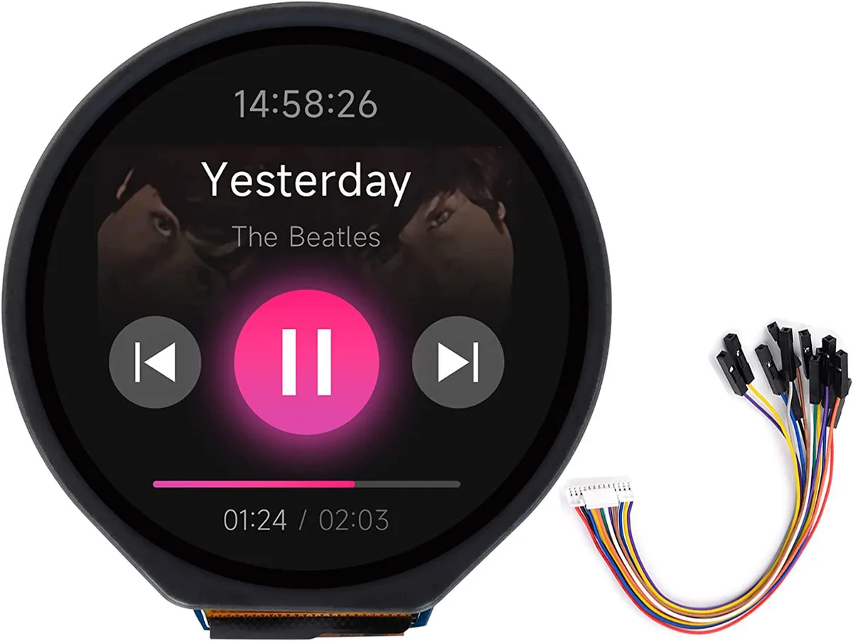 WaveShare WaveShare 1.28inch Round Touch LCD Display 240×240 IPS 65K SPI I2C — product photo