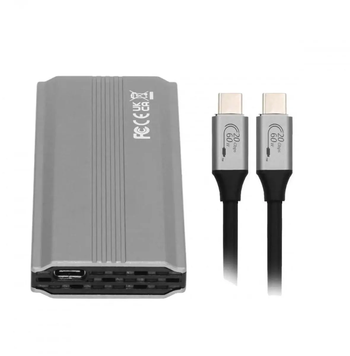 Vszerda Vszerda Type-C USB3.2 20Gbps to M-Key M.2 SATA NVME Enclosure 2242/2260/2280 RTL9220 — product photo