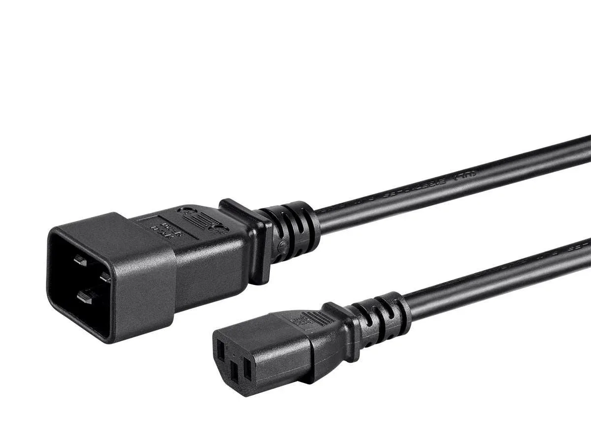 Monoprice Inc. Monoprice Inc. 140060 computer power cord 6ft IEC 60320 C20 to C13 14AWG 15A black — product photo