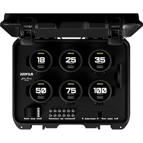 DZOFILM DZOFILM Arles FF/VV Prime Cine 6-Lens Set (ARRI PL) camera lens — product photo