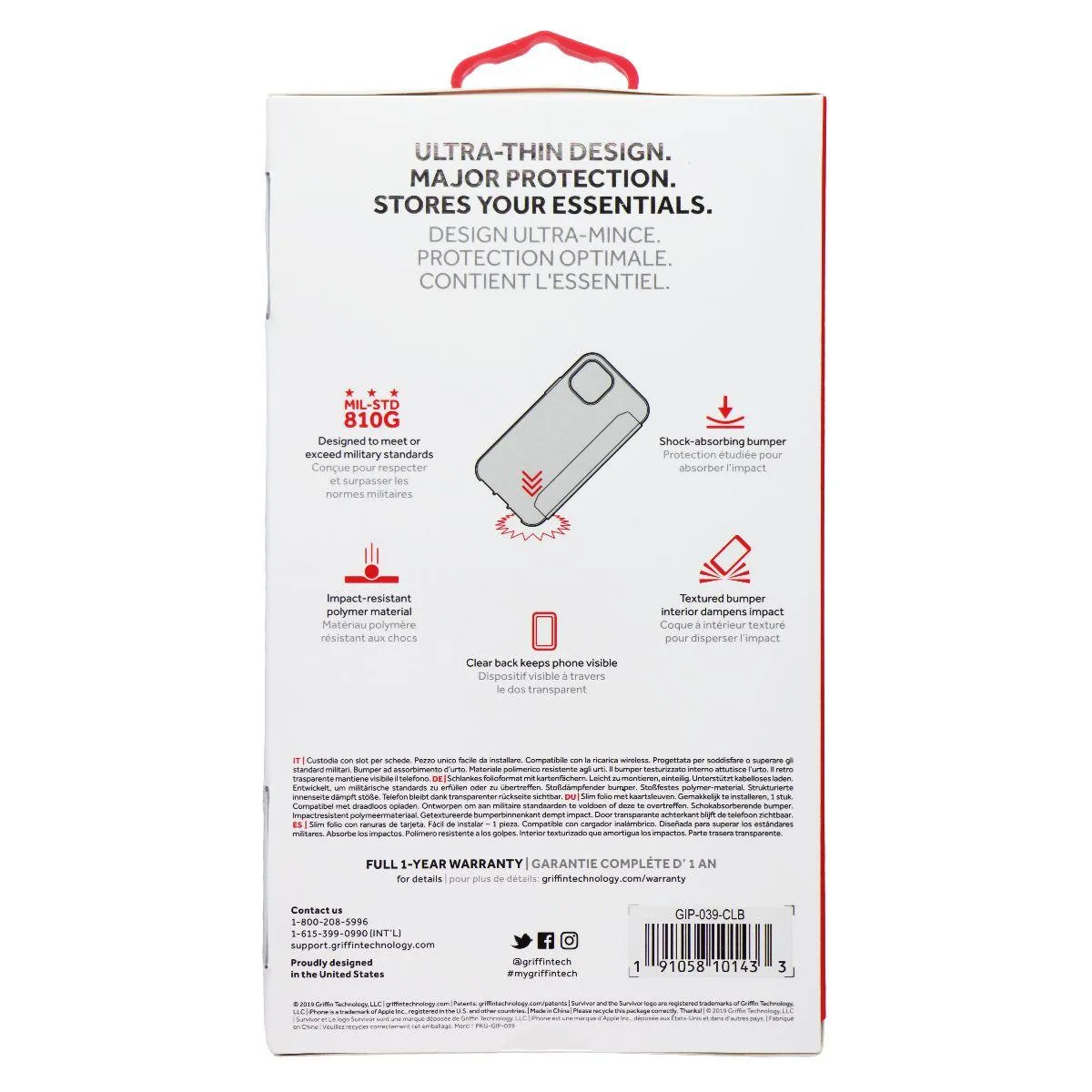 SURVIVOR SURVIVOR Clear Wallet Case for iPhone 11 Pro Max — product photo