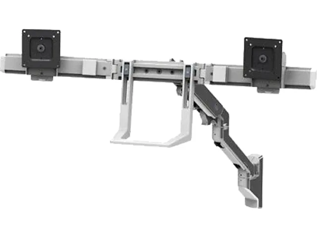 Ergotron Ergotron HX Wall Dual Monitor Arm Polished Aluminium 32" 17.50 lb — product photo