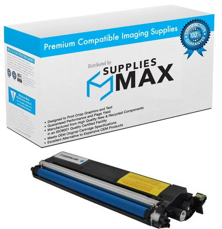 SuppliesMax SuppliesMax BRTTN-229XLC Cyan High Yield Toner Cartridge 2300 Pages — product photo