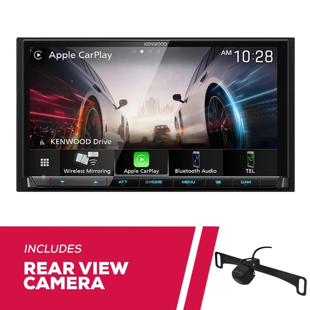 KENWOOD Kenwood DMX908S 6.95" Multimedia Receiver with CMOS-230LP1 Backup Camera — product photo
