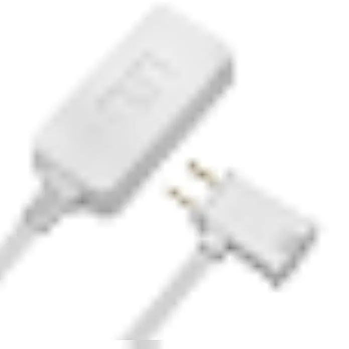 White inline dimmer with slide control and 6.6ft cord