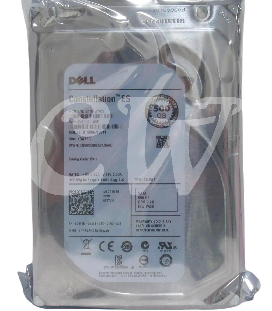 DELL DELL CONSTELLATION ES 500GB 7200RPM 64MB 3.5" SATA internal hard drive — product photo